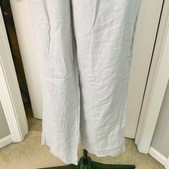 J. Jill Linen Wide Leg Elastic Waist Lagen Look Linen Casual Summer Comfy Pants - Picture 4 of 10